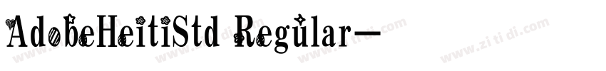 AdobeHeitiStd Regular字体转换
